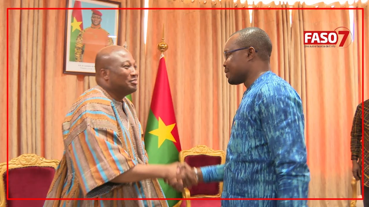 Burkina Faso : Okudzeto Ablakwa, ministre ghanéen des Affaires étrangères, chez Rimtalba Ouédraogo