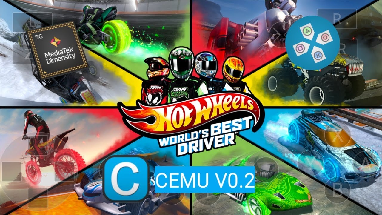Hot Wheels (WiiU) Cemu (v0.2) emulator android gameplay on mali device (dimensity 7200)#mali#gpu
