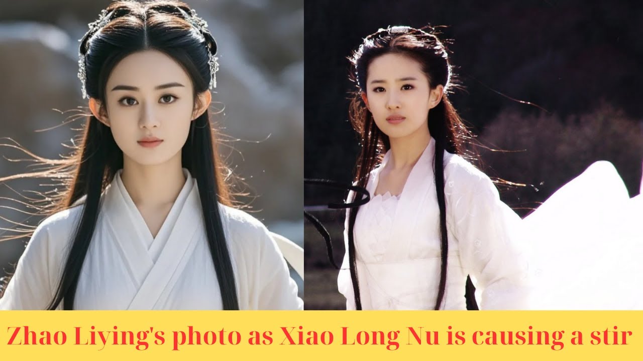 Zhao Liying's photo as Xiao Long Nu is causing a stir, her beauty is still far behind Liu Yifei's.