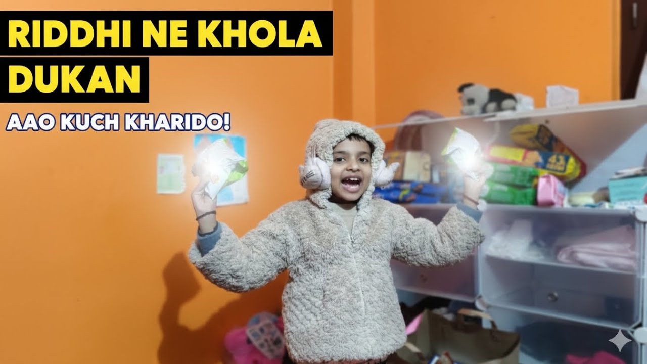 Riddhi ka new dukan (shopkeeper) 🤡 #vlog #viralvideos 