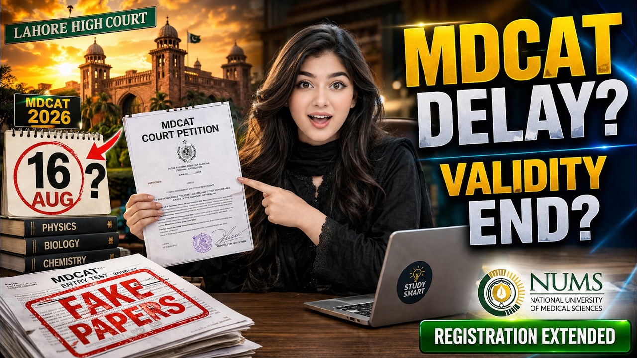 🚨 MDCAT 2026 Delay? Court Petition Filed | Validity Issue, Fake Papers & NUMS Registration Extended