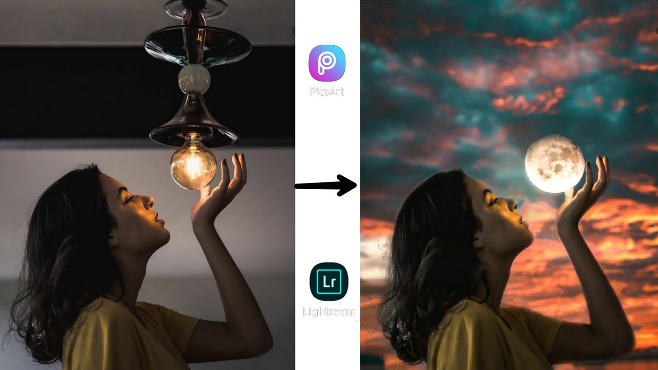 Picsart moon manipulation editing Like kellensworld |keval joshi|