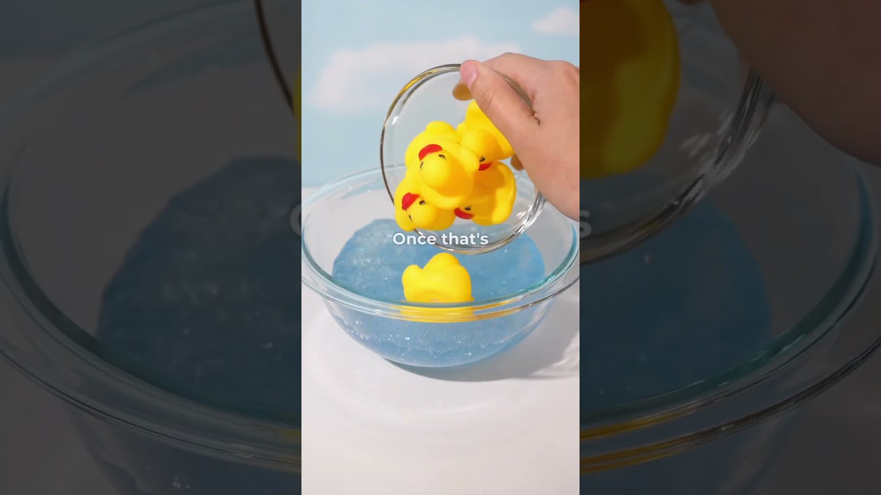 🐣&nbsp;Name the ducky! #letsmakeslime #slimetutorial #cuteslime