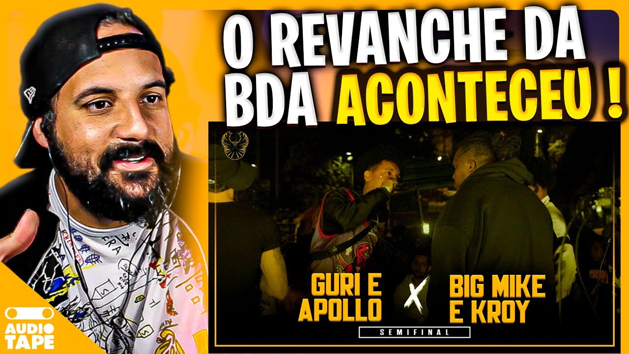 (ESPETÁCULO!!!) GURI E APOLLO x BIG MIKE E KROY | AUDIO TAPE REACT