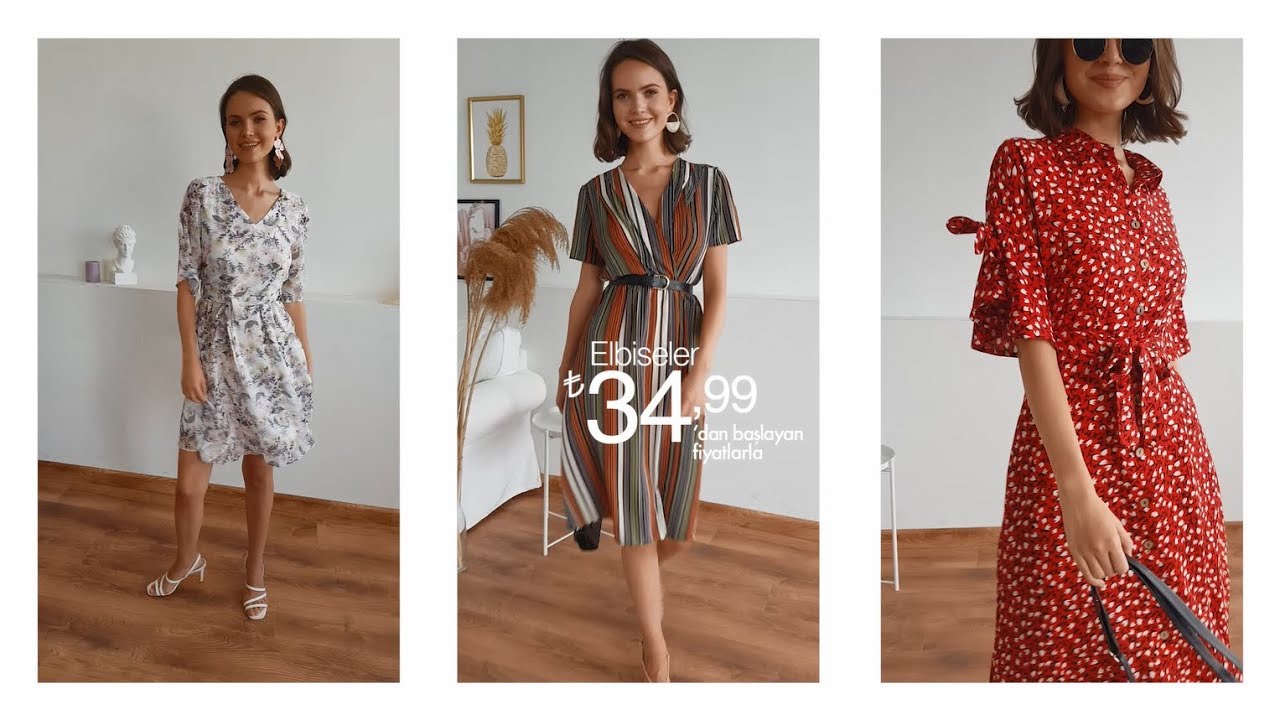 Denizbutik.com'da Elbiseler 34.99 TL'den Başlayan Fiyatlarla