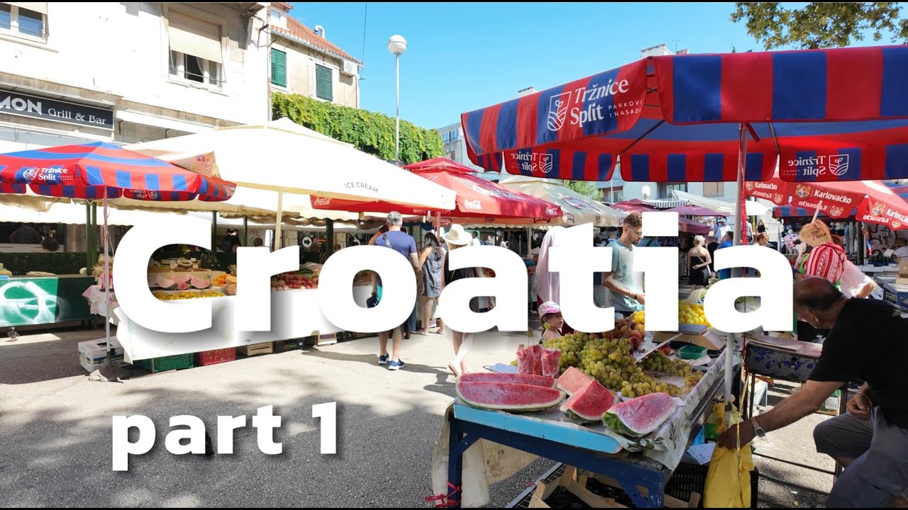 【クロアチア旅🇭🇷・Part1】念願のスプリットに行ってみた！海も綺麗で、ご飯も美味しい最高の旅