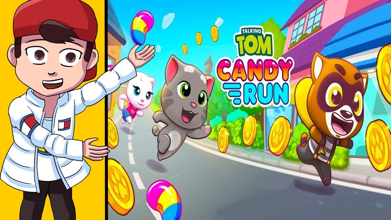TALKING TOM ZBIERA CUKIERKI! 🍬 Talking Tom Gold Run