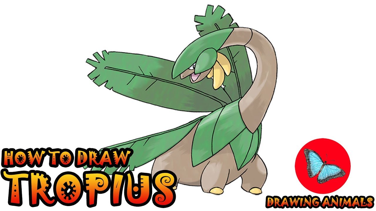 How To Draw Tropius Pokemon | Coloring and Drawing For Kids