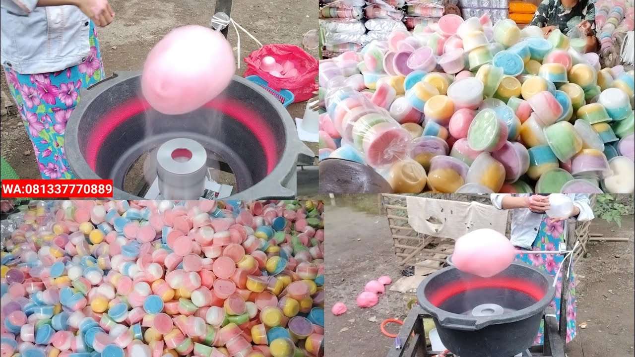 #arummanis  TEST MESIN ARUM MANIS MILIK JURAGAN SNACK DI JAWA TIMUR. tonton prosesnya sampai selesai