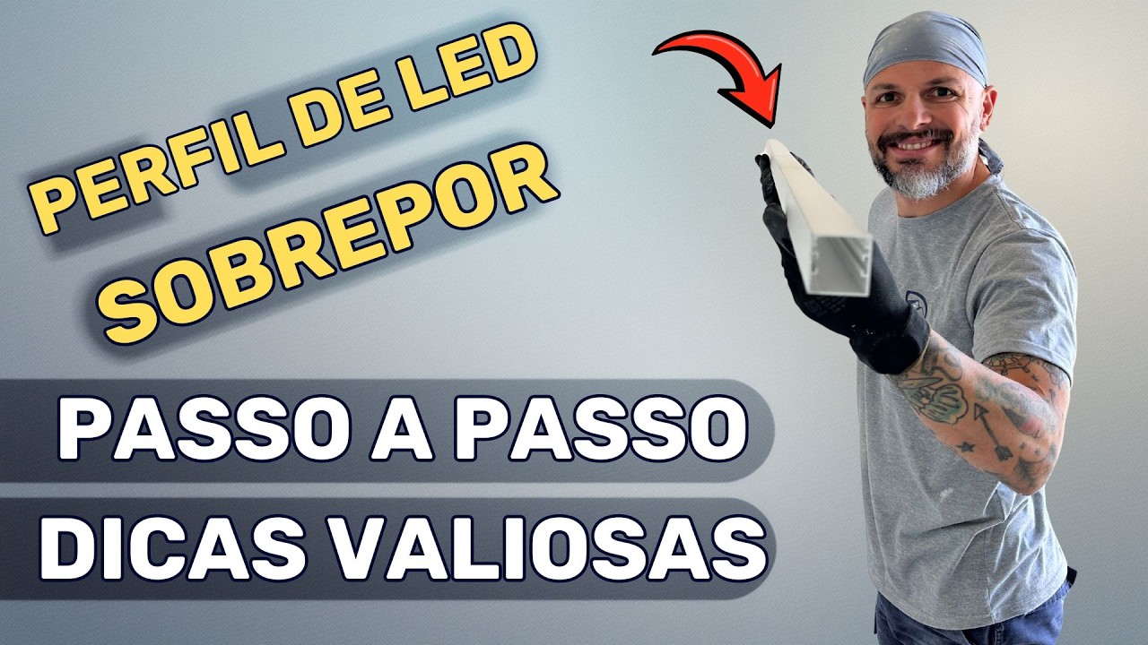 Perfil de LED sobrepor: instala&ccedil;&atilde;o do jeito certo
