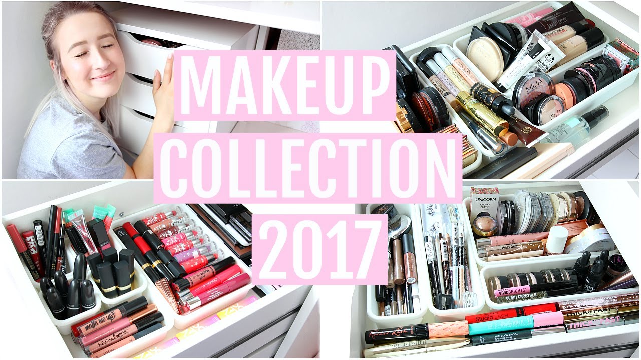 MAKEUP COLLECTION + STORAGE 2017 | Sophie Louise