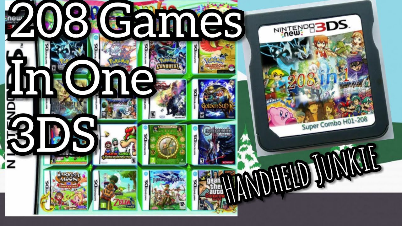 3ds, DS - 208 in 1 Game Games Cartridge!