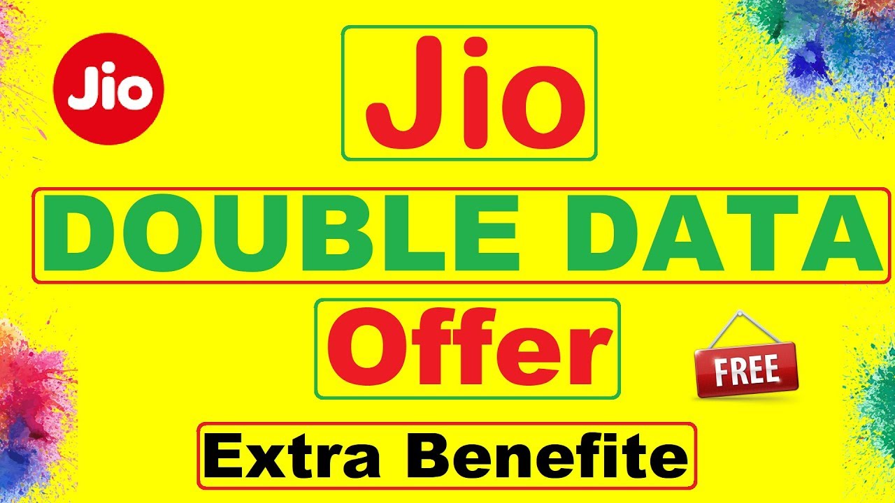 Jio New Offer | Jio Double DATA Offer | Jio new Plan 2020 |4 Plans Offers Double Data
