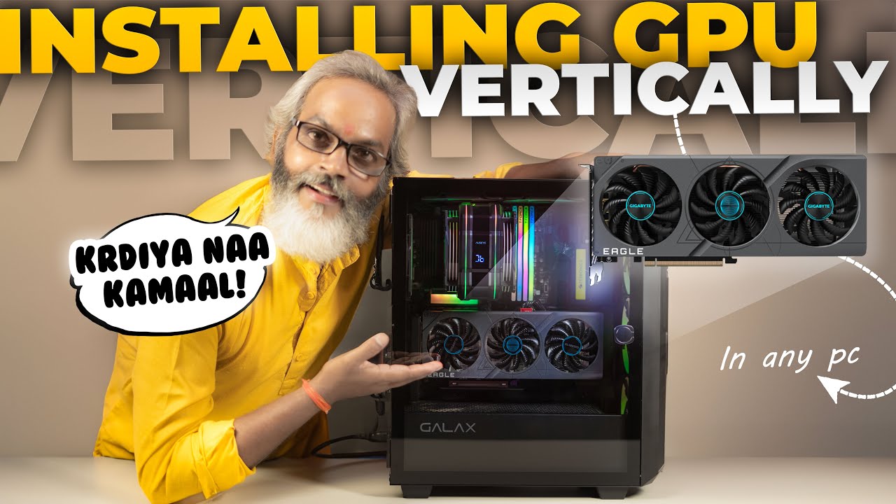 Kisi Bhi PC Me Lagao 🔥 Maza Aa Jayega ⚡ How to Install Vertical GPU In any PC