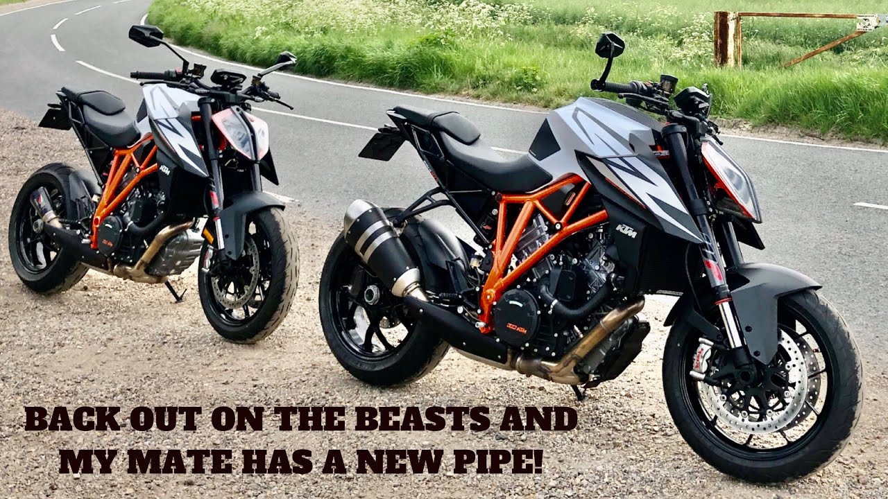 BACK OUT ON THE 2019 KTM SUPER DUKE R, My mate has fitted a new Austin Racing pipe to his bike!