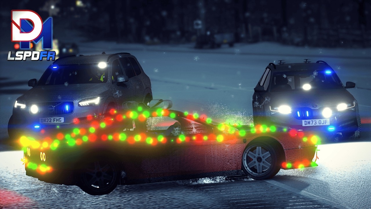 Рождественская елка на колесах?! | Мод британской полиции для GTA 5 - UK LSPDFR