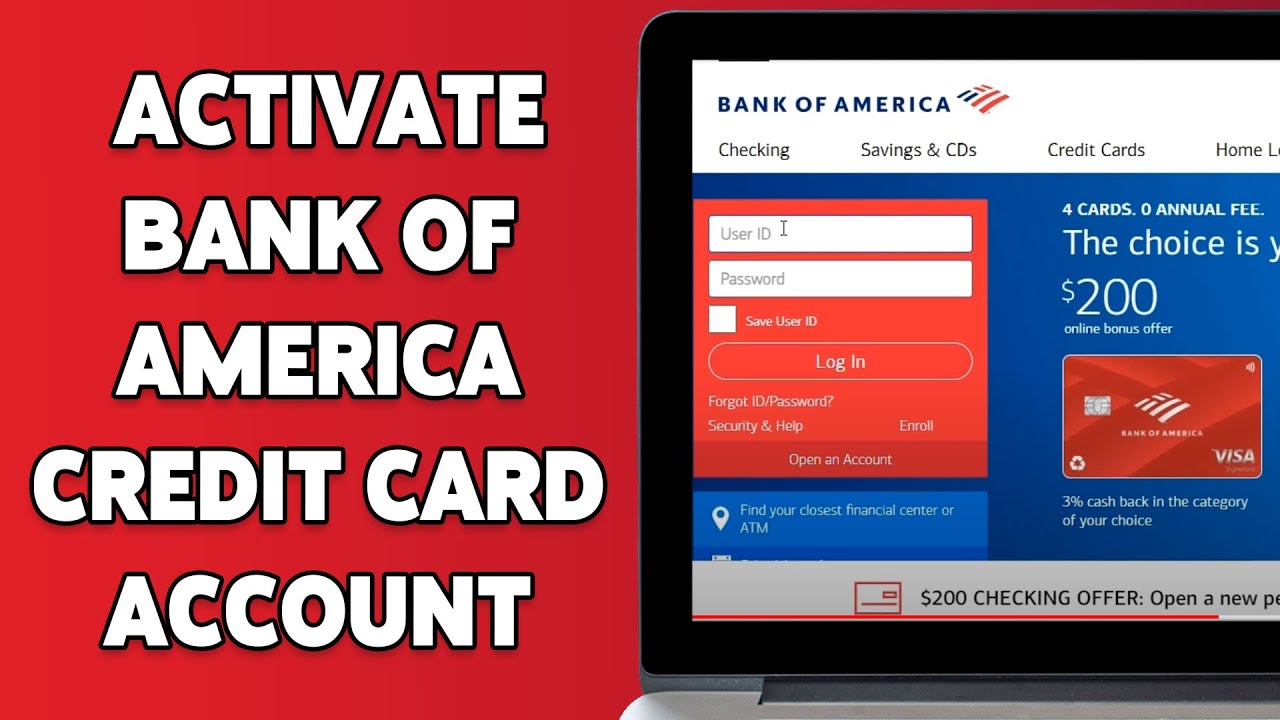How To Activate Bank Of America Credit Card Account 2024 | BOA Credit Card Activation Tutorial