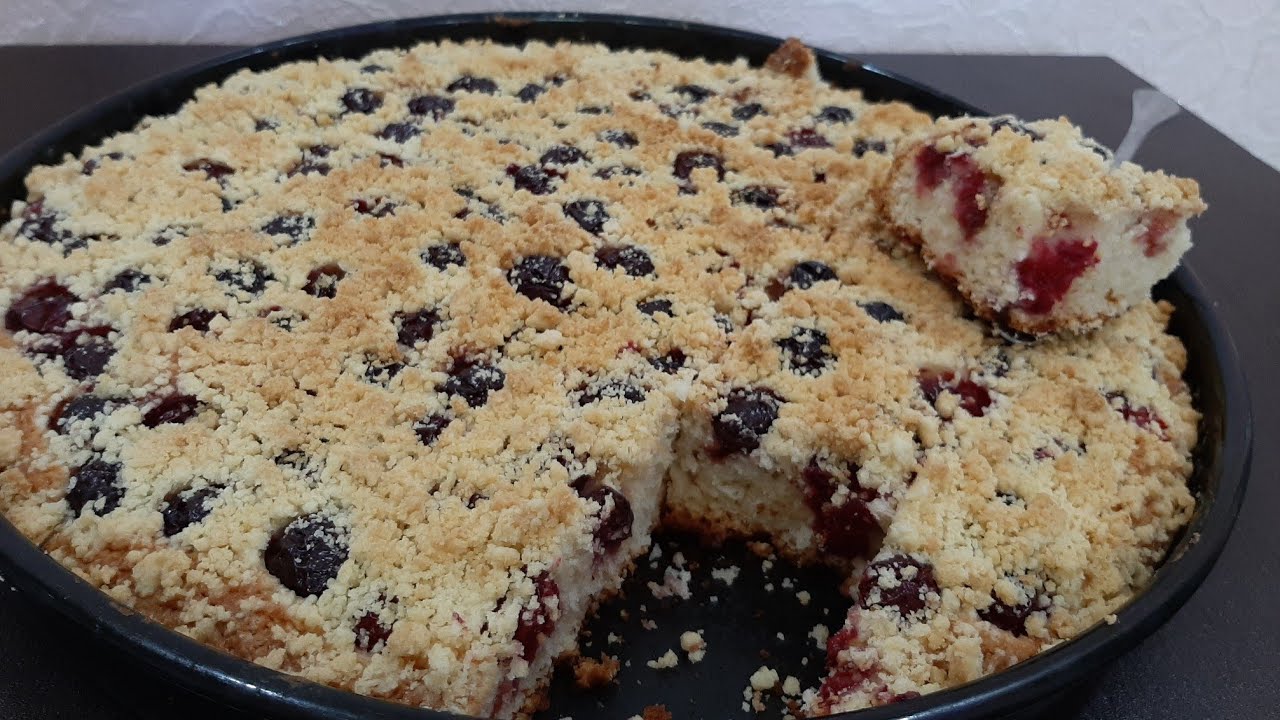 Albalılı Piroq🍒Meyvəli böyük bir list piroqun hazirlanmasi
