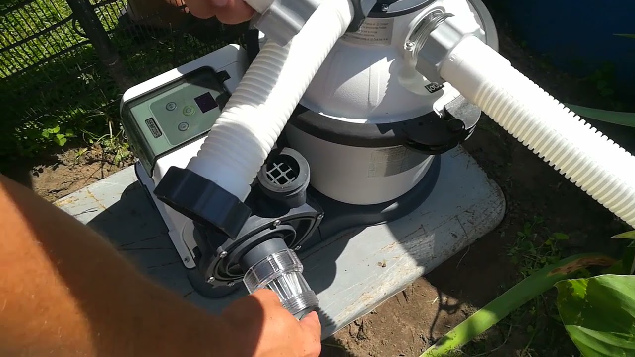 Песчаный фильтр-насос Intex на 4500м3 в час. Обзор, сборка и работа.