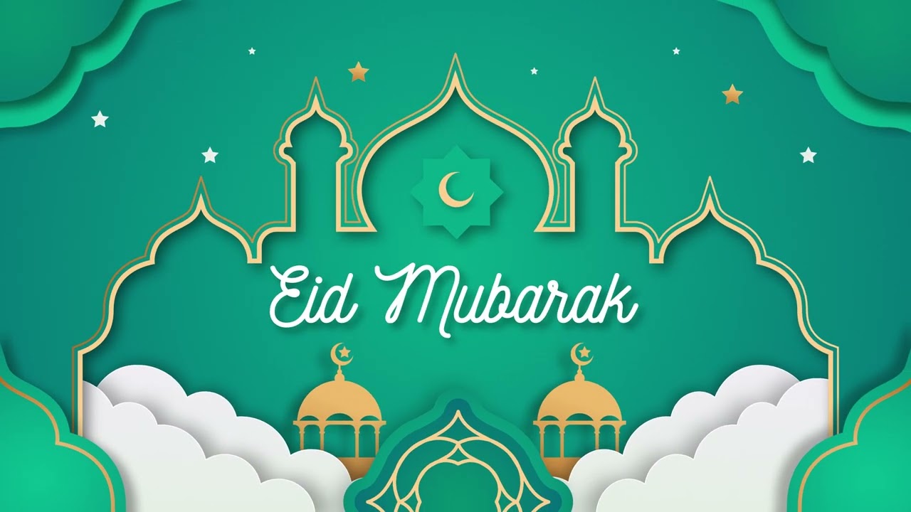 Eid Mubarak Ramadan Animation 4K FREE STOCK FOOTAGE, NO COPYRIGHT VIDEOS #ramdan #eidmubarak