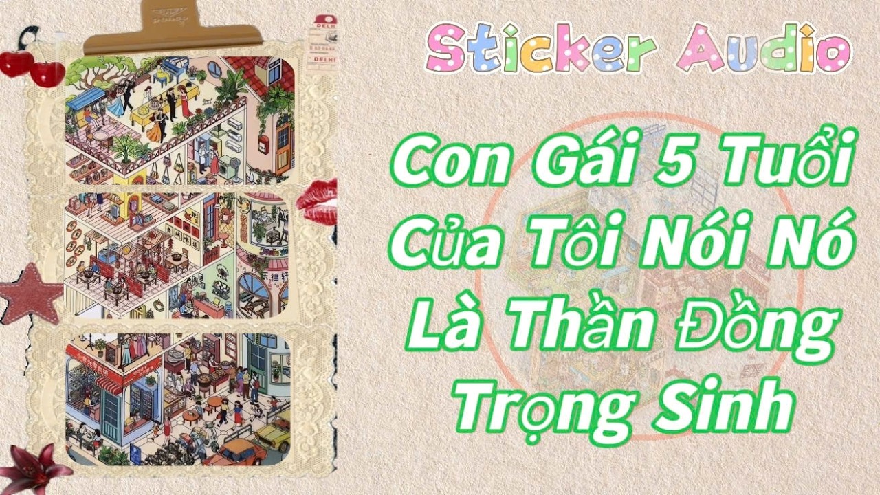 STICKER AUDIO 35 || CON G&Aacute;I 5 TUỔI CỦA T&Ocirc;I N&Oacute;I N&Oacute; L&Agrave; THẦN ĐỒNG TRỌNG SINH