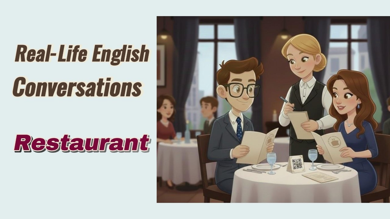 🍽️ 5 Restaurant English Conversations | Learn EXACTLY What to Say at a Restaurant  🍽️