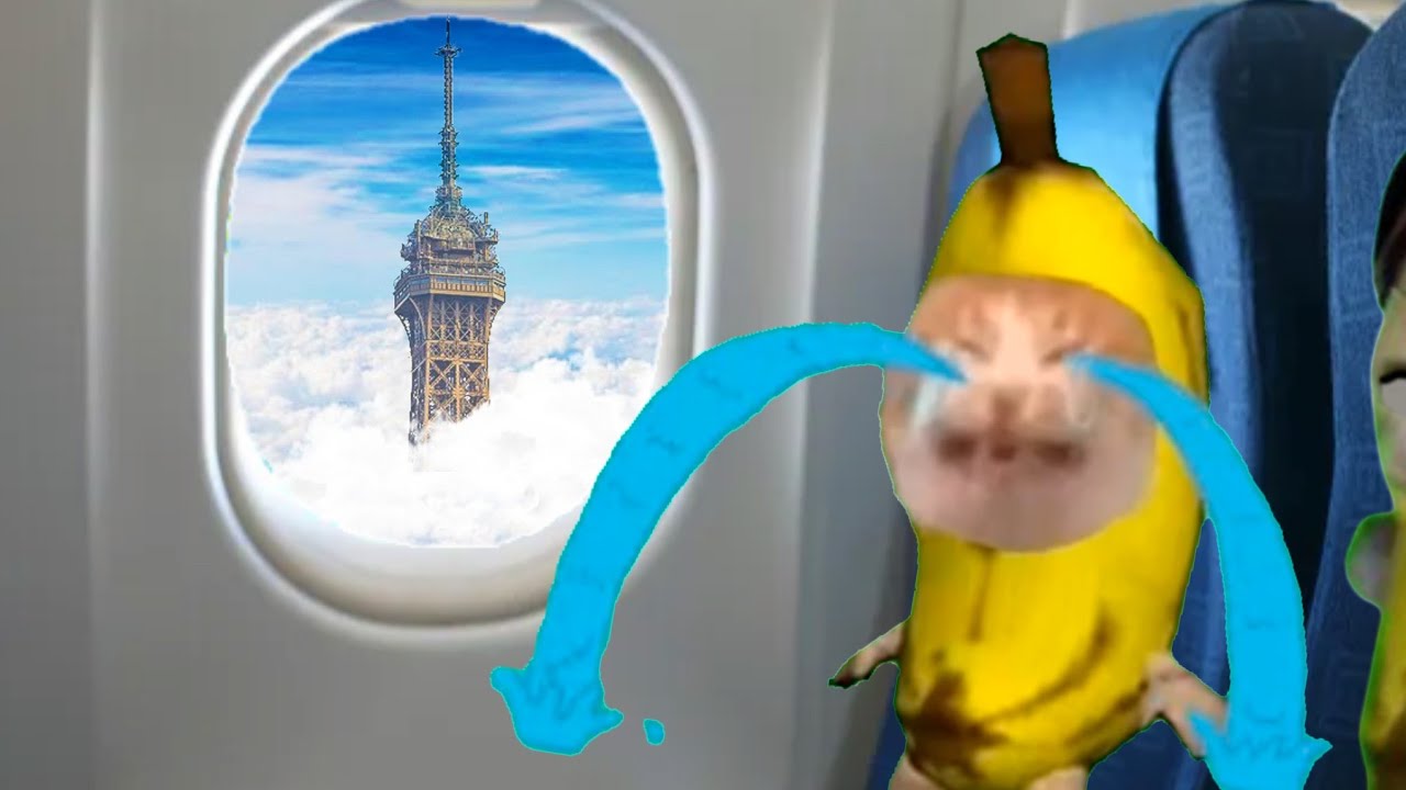 BANANA CAT 🍌🐱 BABY HAS COME TO PARIS!🗼🇫🇷 BABY BAD LUCK 😿 / EPISODE 1