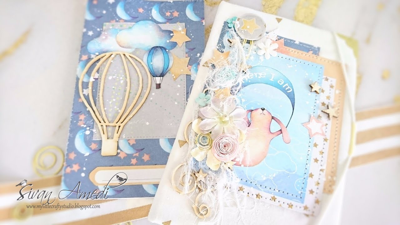 TUTORIAL carpeta con cuaderno de bebé/ Folder with a notebook for a baby. Kopra projects.