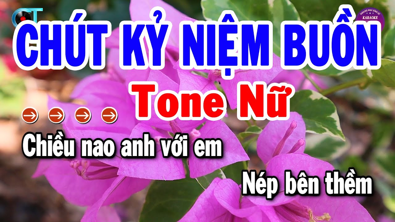 Chút Kỷ Niệm Buồn Karaoke Tone Nữ Nhạc Sống Cha Cha Beat Chuẩn Hay | Karaoke Tuyển Chọn