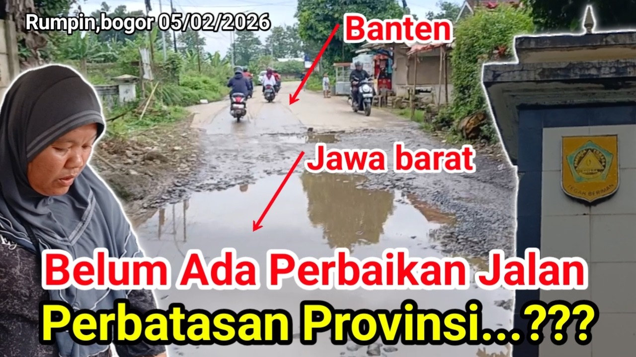 JAWA BARAT VS BANTEN‼️BELUM ADA PERBAIKAN JALAN,MASIH RUSAK.