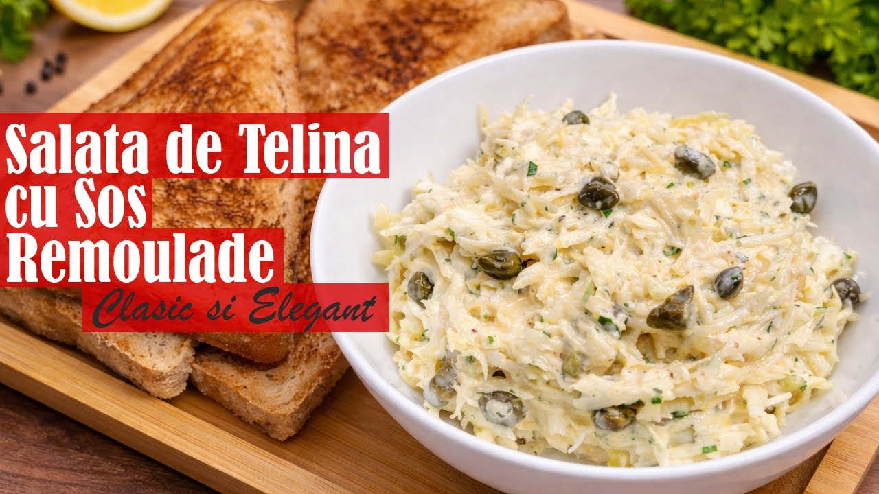 Salată de Țelină cu Sos Remoulade – Rețetă Clasică și Elegantă