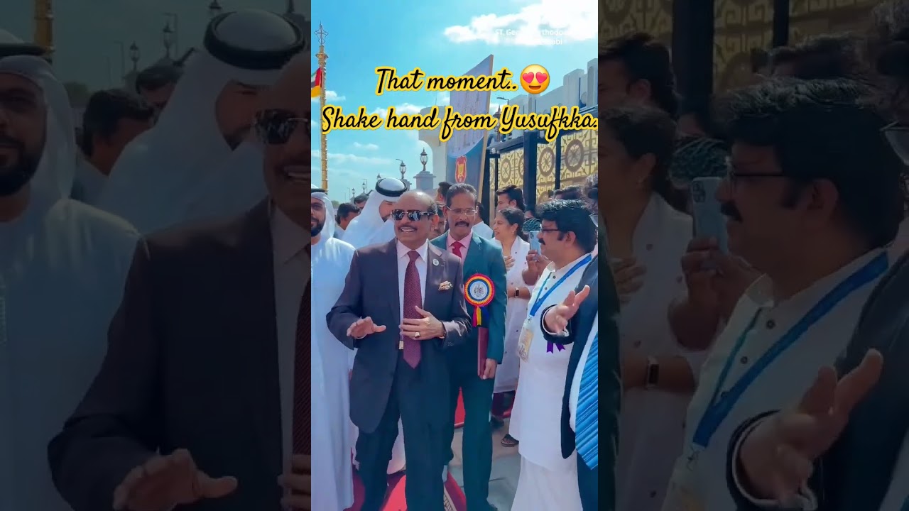 Shake hand from Yusuf ali sir.. 