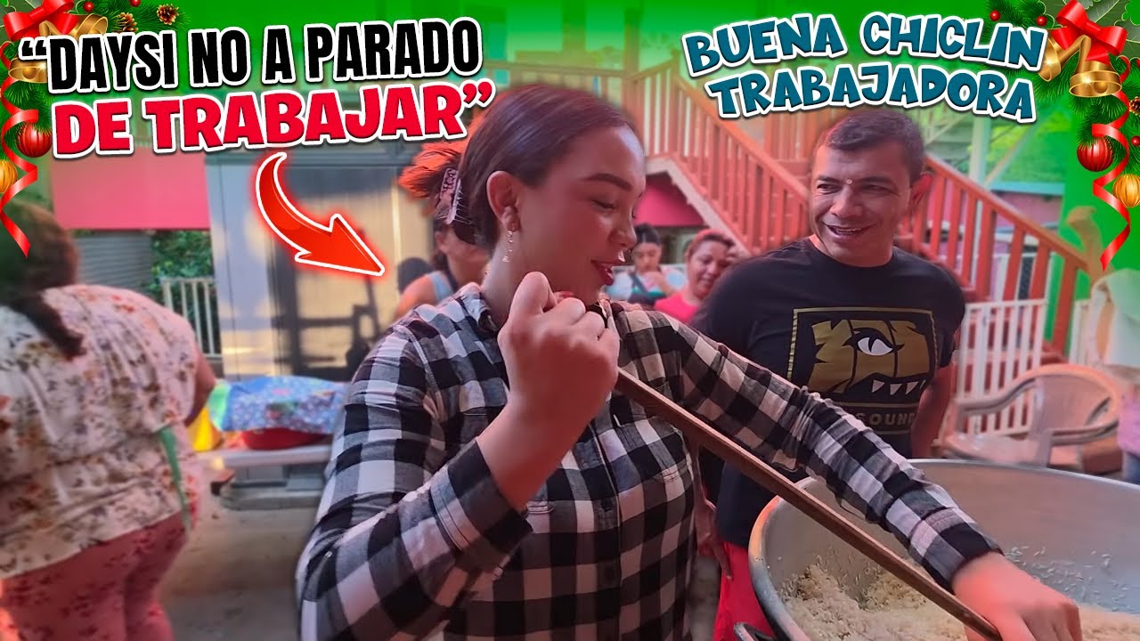 Daysi llego tarde pero desde que llego no a parado de Trabajar 