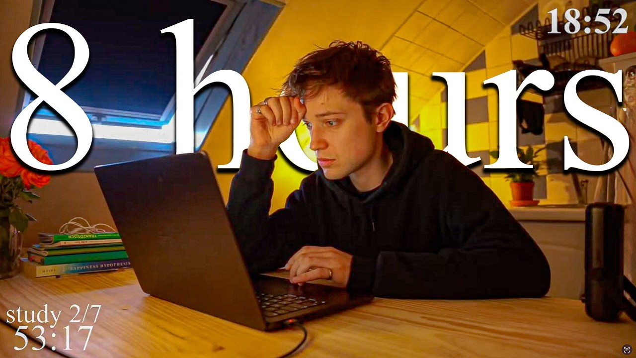 LIVE | 8-HOUR study with me in Paris 📚⛈️ rain sounds & pomodoro timer 60 & 10