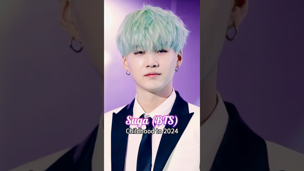 Suga (BTS) evolution from childhood to 2024