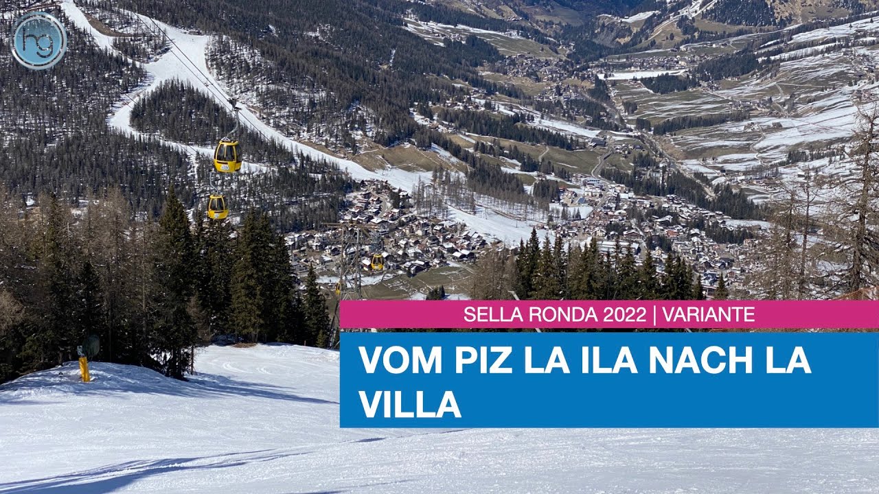 Sella Ronda 2022 | Variante | Vom Piz La Ila nach La Villa 4k