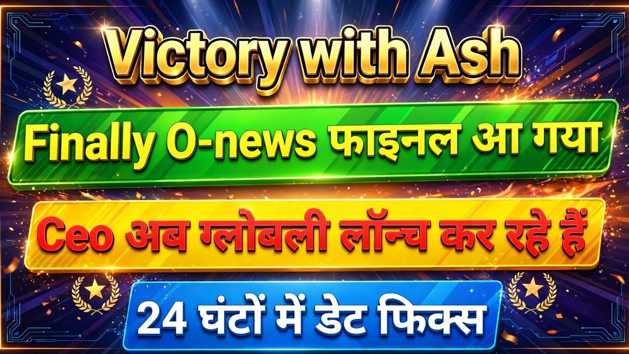 Victory with Ash | ONPASSIVE New Update Today | O-News Final Update | CEO Global Launch