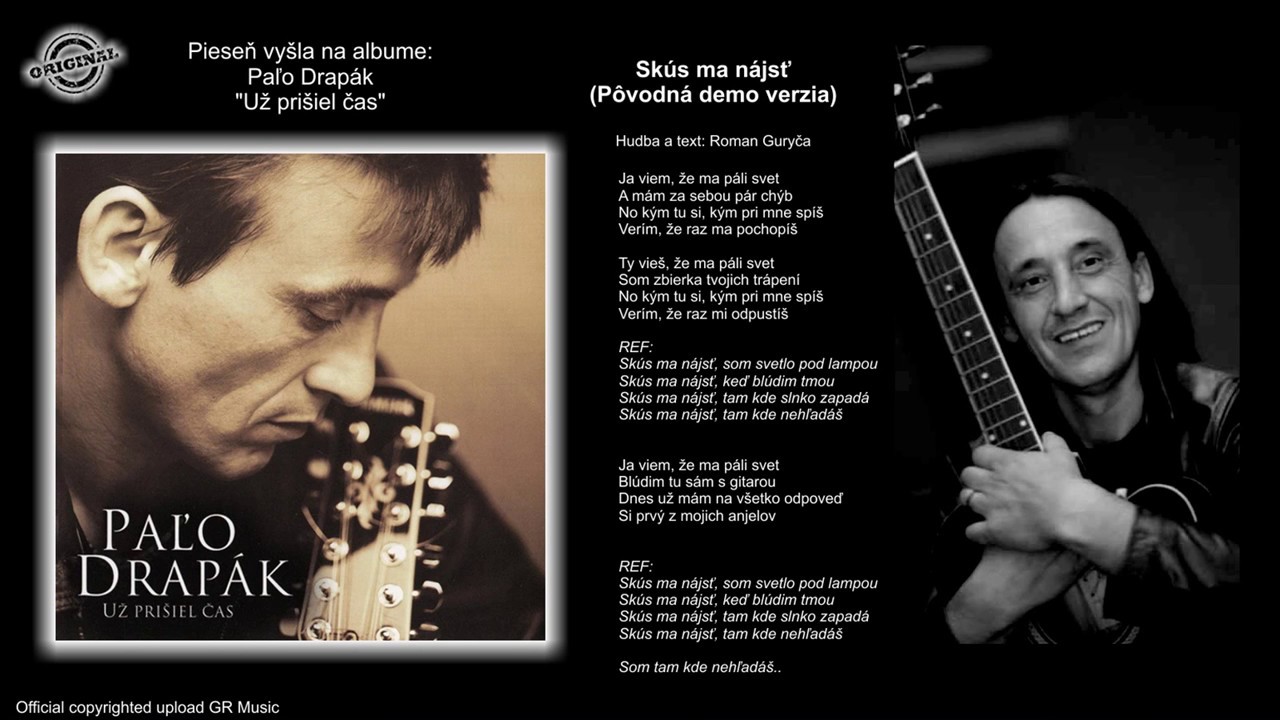 Paľo Drapák - Skús ma nájsť - pôvodná verzia (Premiéra 2017)