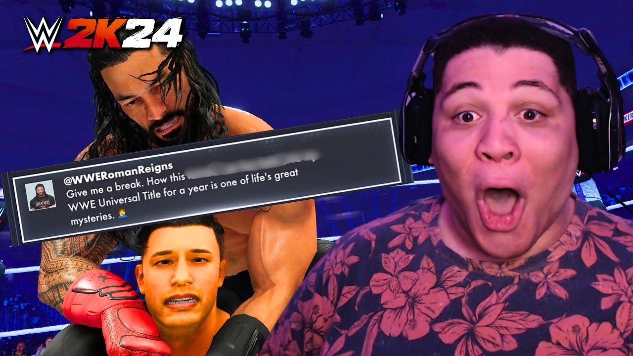 ROMAN REIGNS CAN'T SPEAK ENGLISH? (WWE 2K24 MyRISE)