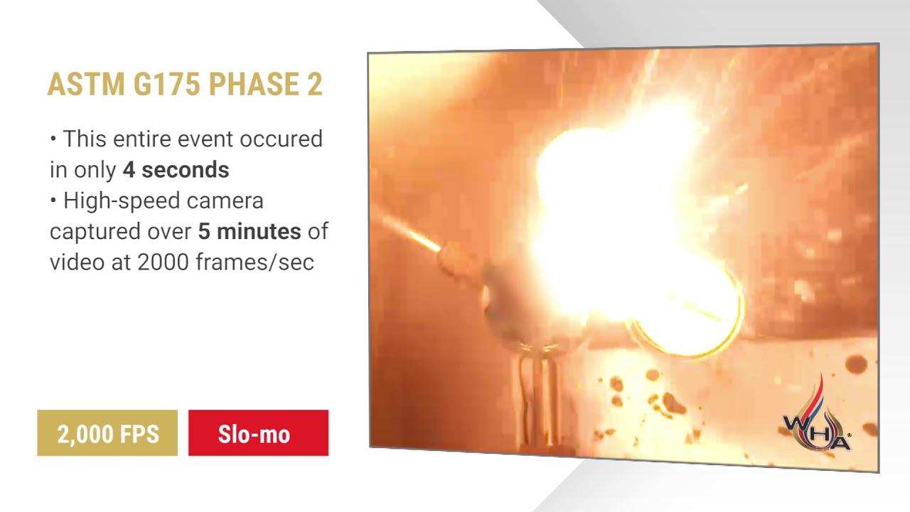 WHA Test Video: Oxygen Regulator Fire