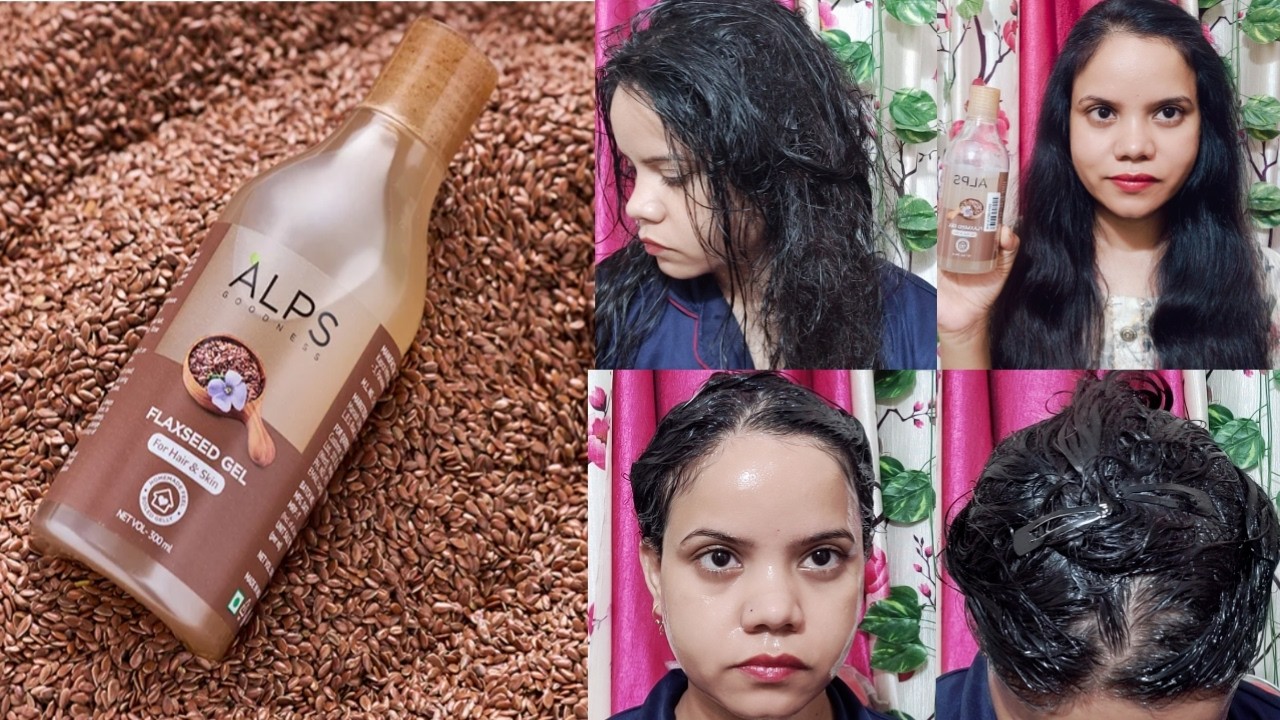 Alps Goodness Flaxseed Gel Hair & Skin!Smooth And Silky Hair!For Honest Review Shamsheribeautyhub