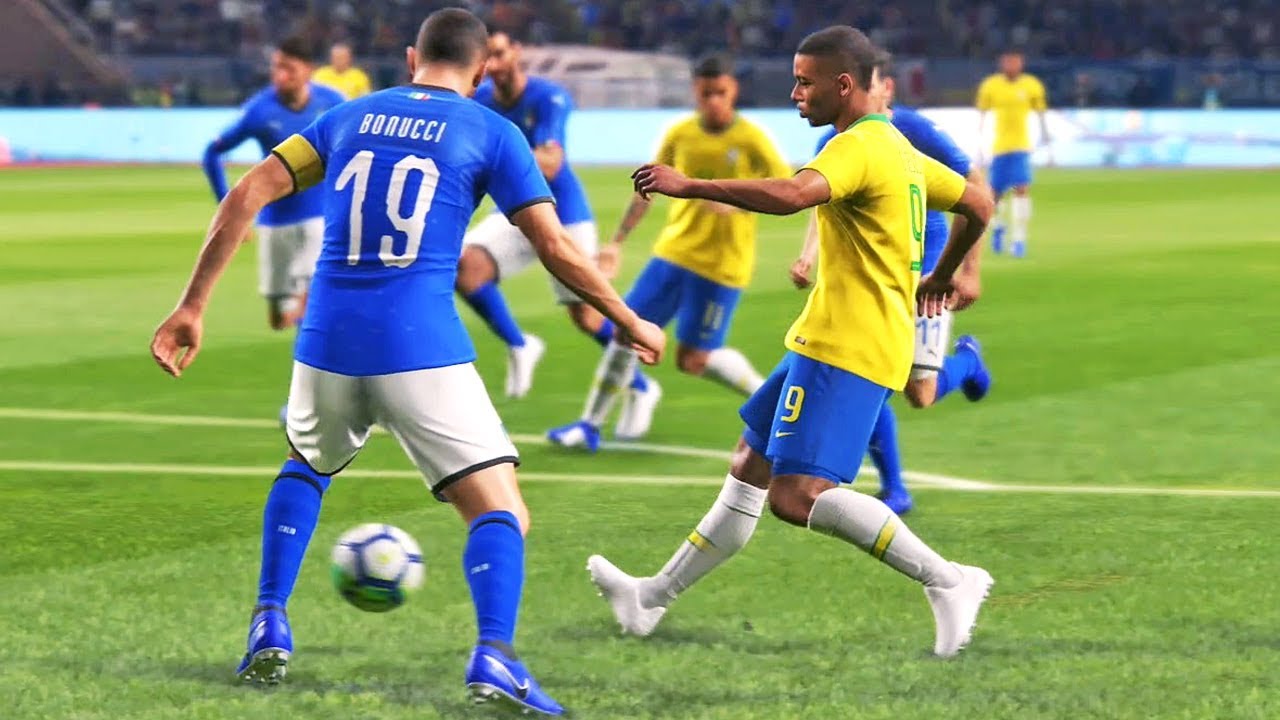 BRASIL X ITÁLIA: Emocionante! Pro Evolution Soccer 2019 (PES 2019)