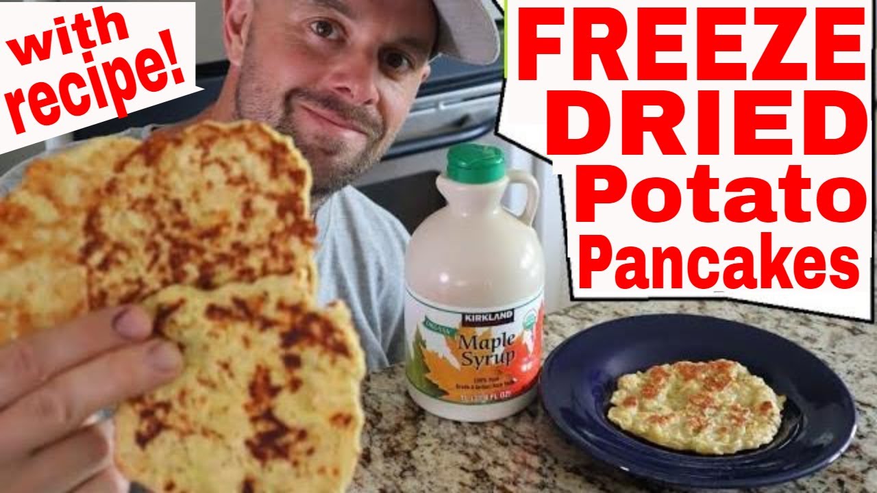 Freeze Dried Potato Pancakes--WITH RECIPE! #freezedriedpancakes