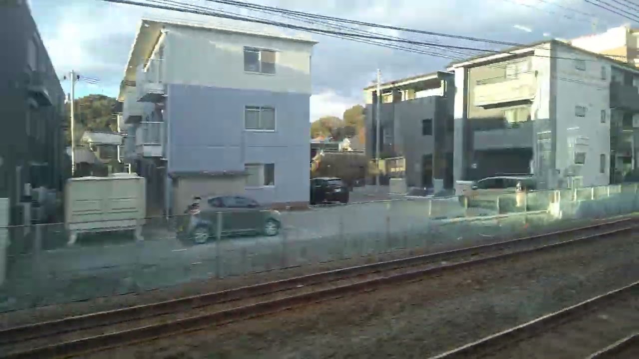 常磐線各駅停車10　南柏出発～柏　左側車窓　2026年1月