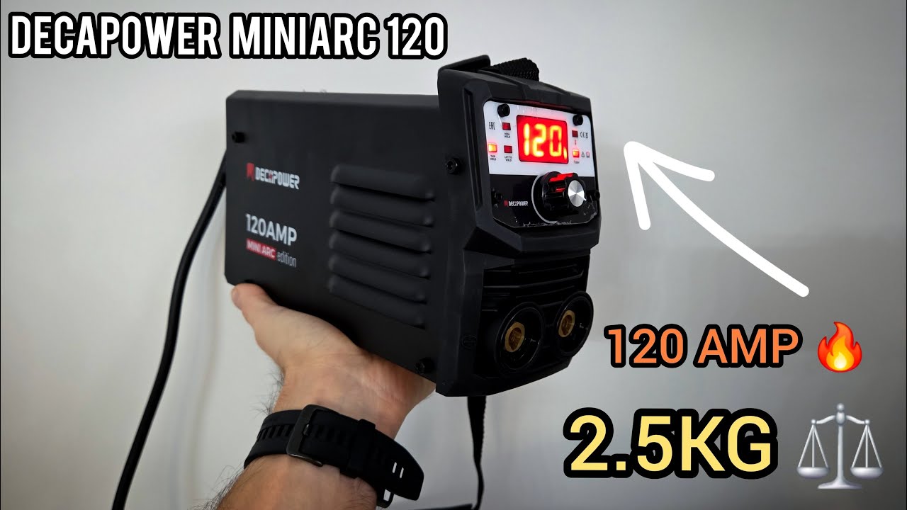 La Saldatrice che sta in UNA MANO 🤚DECAPOWER MINIARC 120 | Mma\Tig lift