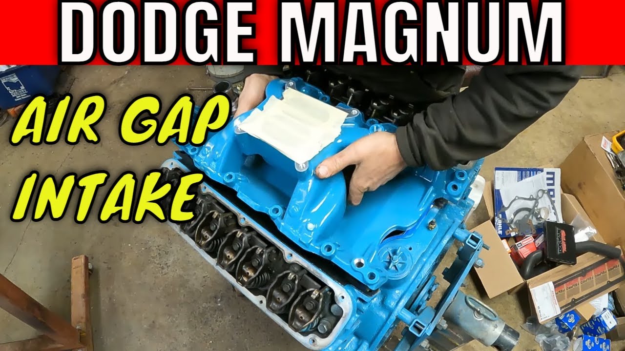 Magnum 5.9L Air Gap Intake and Header Install:  1980 Dodge W200 Build