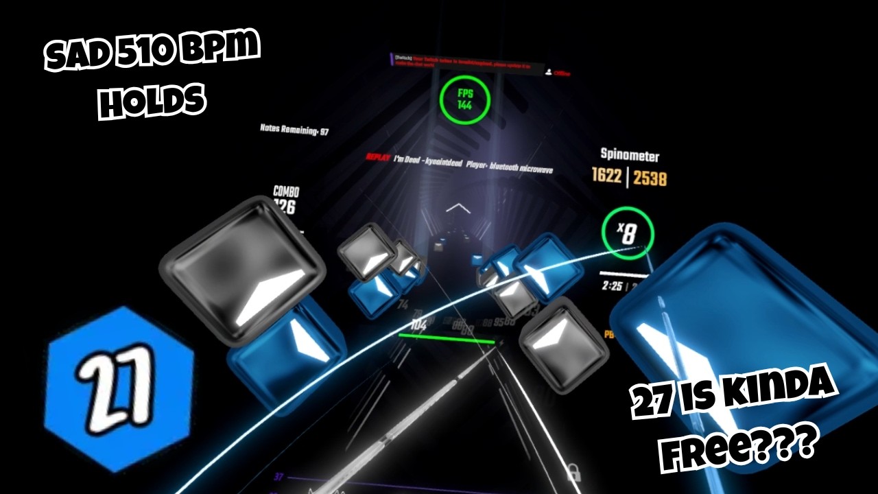 the 500 stamina buff is real | Beat Saber Custom Song I'm Dead (Ex+) 58.50% (B)