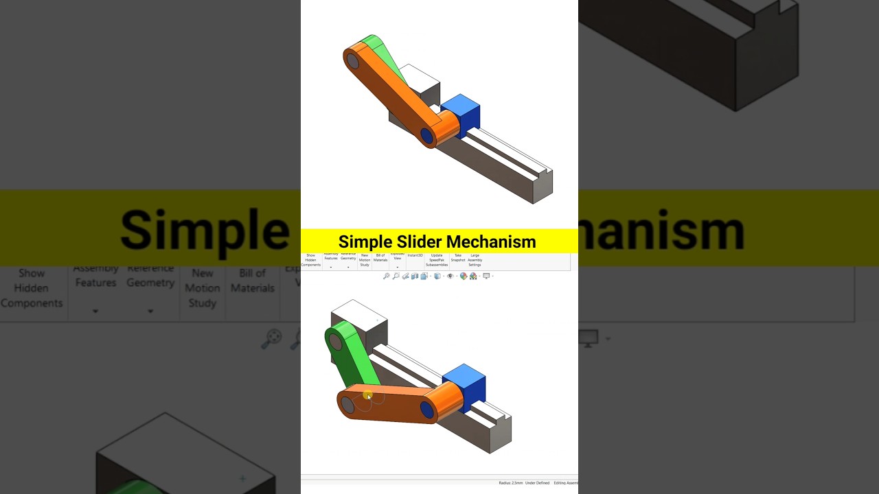 ✅Simple Slider Mechanism Design 