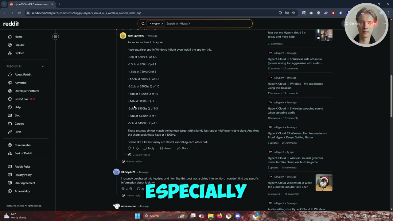 Лучшие настройки эквалайзера HyperX Cloud 3 для FPS-игр.