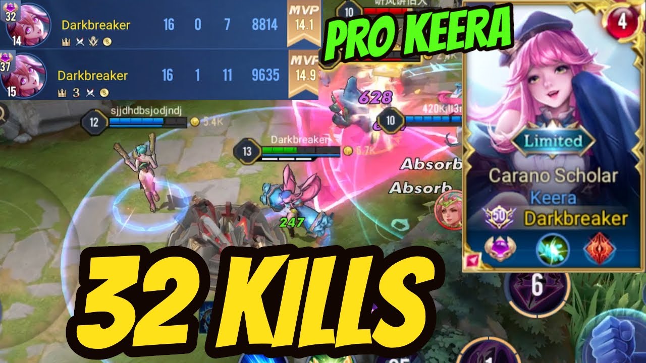 KEERA 32 KILLS THE BEST JUNGLER FOR SOLOQ RANKED | AoV | 傳說對決 | RoV | Li&ecirc;n Qu&acirc;n Mobile